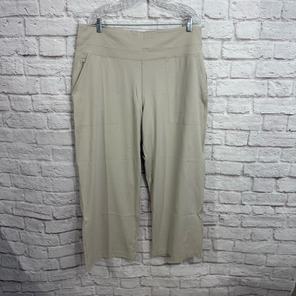 Athleta womens 2X VENICE HIGH RISE WAISTBAND WIDE LEG PANTS pockets semi fitted - Picture 2 of 10